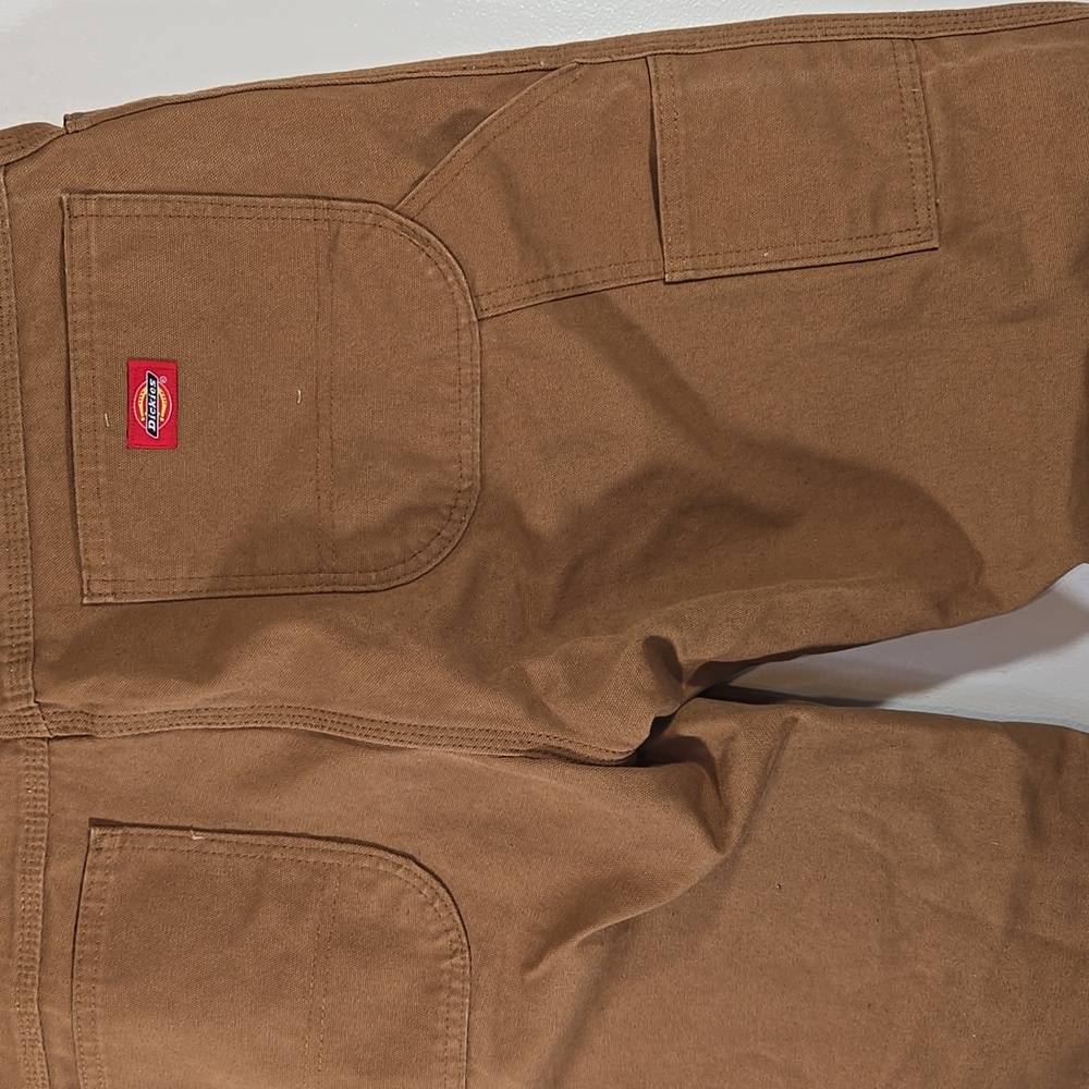 Dickies Men's Heavyweight Cotton Brown Carpenter Pants 36 x 30 - Picture 8 of 10